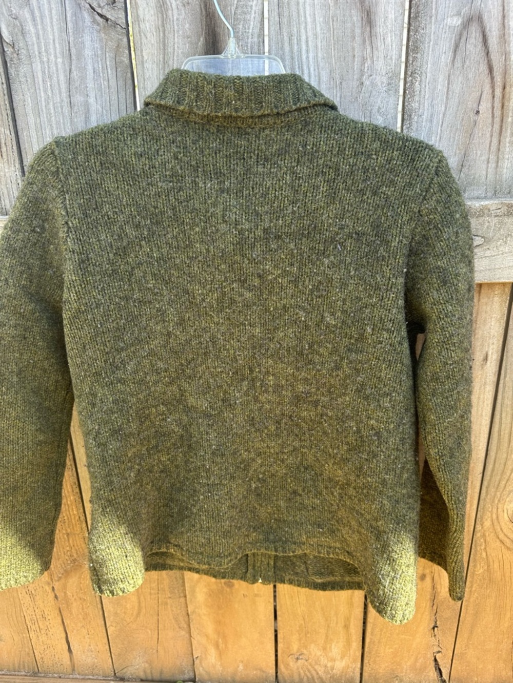 J. Crew green wool cardigan - Picture 3 of 8